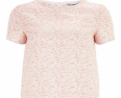 Dorothy Perkins Womens Lola Skye Coral Jacquard Tee- Coral