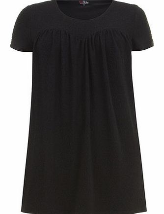 Dorothy Perkins Womens Lovedrobe Black Textured Swing Dress-