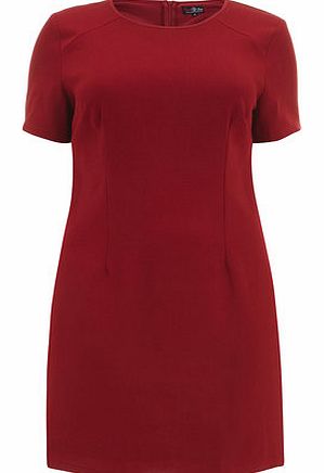 Dorothy Perkins Womens Lovedrobe Wine Crepe Shift Dress- Red