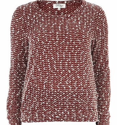 Dorothy Perkins Womens Madam rage Popcorn knit jumper- Red