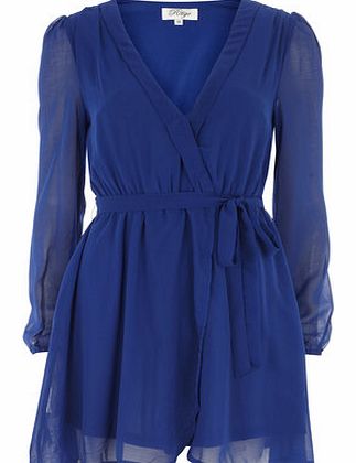 Dorothy Perkins Womens Madam rage Wrapped Dress- Cobalt DP20100129
