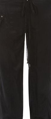 Dorothy Perkins Womens Mandi Black Front Pocket Trousers- Black