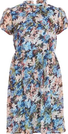 Dorothy Perkins, 1134[^]262015000707680 Womens Mandi Multi Blue Midi Length Dress- Blue