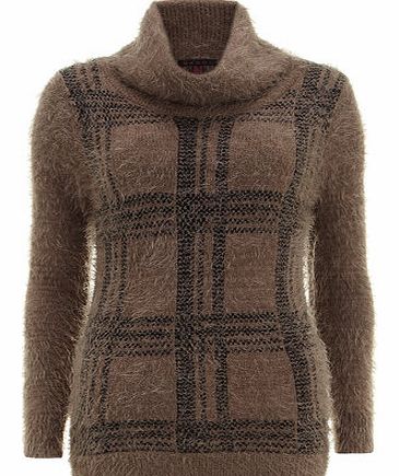 Dorothy Perkins Womens Mandi Stone Eyelash Jumper- White