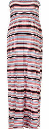 Dorothy Perkins Womens Maternity Pastel Stripe Band Maxi Dress-