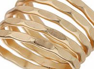 Dorothy Perkins Womens Matte Gold Spiral Ring- Gold DP49815594