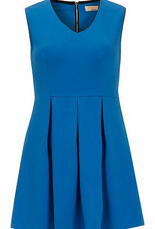 Dorothy Perkins Womens Maya Blue V Neck Front Tunic- Blue