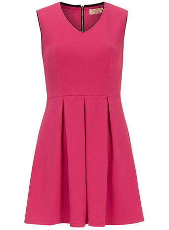 Dorothy Perkins Womens Maya Pink V Neck Front Tunic- Pink