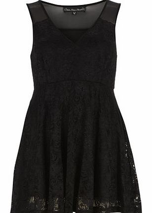 Womens Mela Black Lace Dress- Black DP61140273