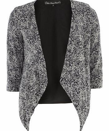 Dorothy Perkins Womens Mela Black Monochrome Print Jacket- Black