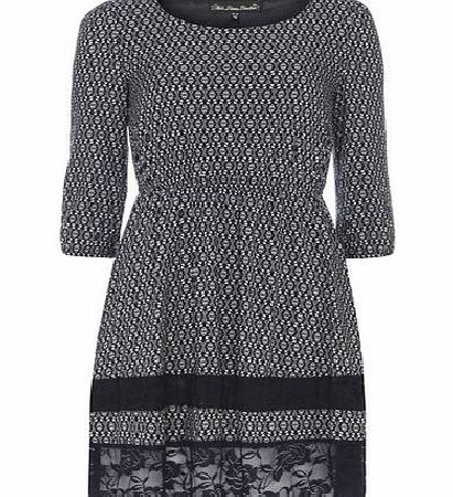 Dorothy Perkins Womens Mela Blue Tile Printed Dress- Blue