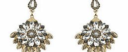 Dorothy Perkins Womens Millie Flower Drop Earring- Gold DP49814762