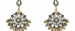Dorothy Perkins Womens Millie Flower Drop Earring- Gold DP49814762