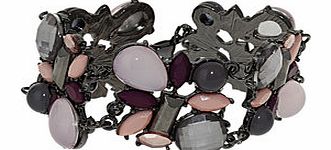 Dorothy Perkins Womens Millie Mixed Stone Bracelet- Gold