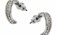 Dorothy Perkins Womens Mini Stone Hoop Earring- Silver DP49814489