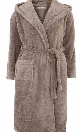 Dorothy Perkins Womens Mink Cosy Dressing Gown- Brown DP33001128