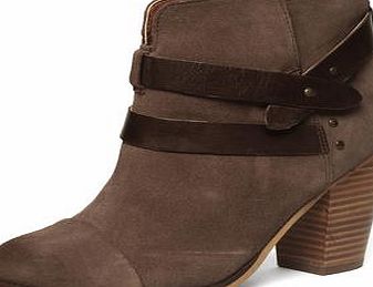 Dorothy Perkins Womens Mink leather ankle boots- Mink DP22302253