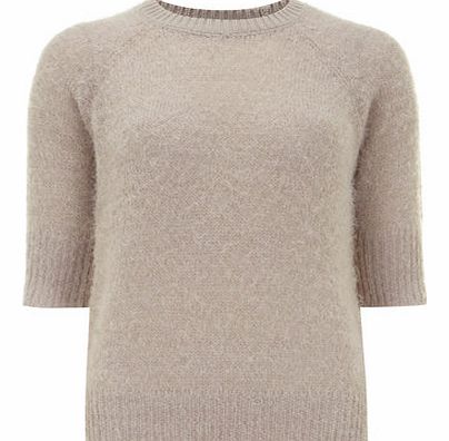 Dorothy Perkins Womens Mink Textured Jumper- Mocha DP55143123