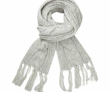 Dorothy Perkins Womens Mint Chunky Cable Scarf- Green DP11122713