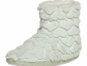 Dorothy Perkins Womens Mint Heart Slipper Boot- Green DP33009331