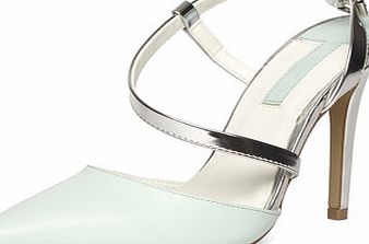 Dorothy Perkins Womens Mint high open pointed court shoes- Mint