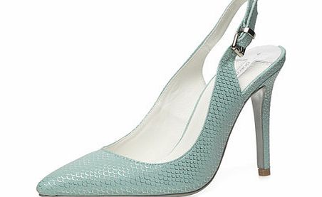 Dorothy Perkins Womens Mint high slingback court shoes- Mint