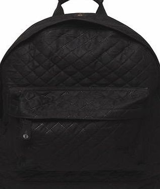 Dorothy Perkins Womens Mipac black quilted backpack- Black