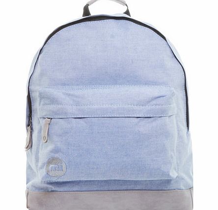 Dorothy Perkins Womens Mipac blue Chambray backpack- Blue
