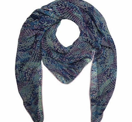 Dorothy Perkins Womens Multi Atlantis Snake Chiffon Scarf- Multi