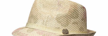 Dorothy Perkins Womens Multi Bloom Print Fedora Hat- Multi