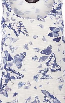 Dorothy Perkins Womens Multi Butterfly Vest Top- Multi Colour