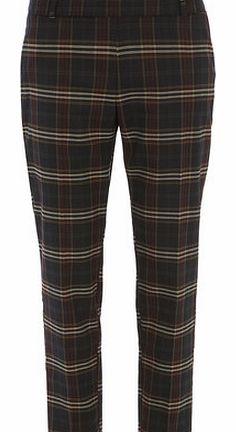 Dorothy Perkins Womens Multi Check Straight Leg Trousers- Multi