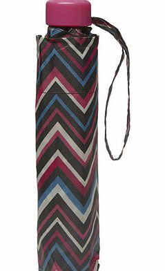 Dorothy Perkins Womens Multi Colour Zig Zag Umbrella- Multi