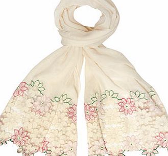 Dorothy Perkins Womens Multi Lace End Skinny Scarf- Multi