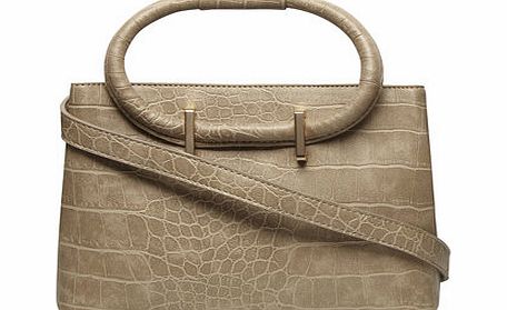 Dorothy Perkins Womens Mushroom micro mini grab tote bag- Grey