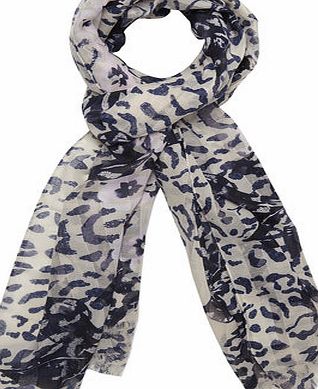 Dorothy Perkins Womens Navy and blush Leo and Floral Scarf- Blue