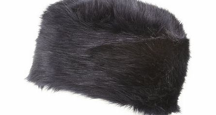 Dorothy Perkins Womens Navy Faux Fur Cossack Hat- Blue DP11124030