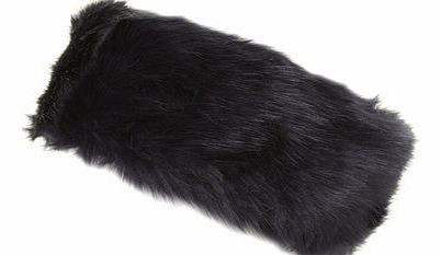 Dorothy Perkins Womens Navy Faux Fur Headband- Blue DP11123930
