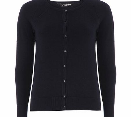 Womens Navy Fine Guage Cardigan- Navy DP55152111
