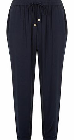 Dorothy Perkins Womens Navy formal jogger trousers- Blue