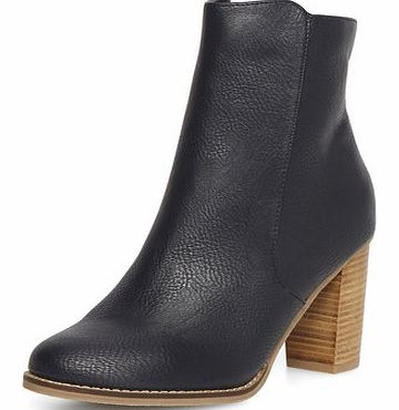 Dorothy Perkins Womens Navy heeled ankle boots- Navy DP22245823