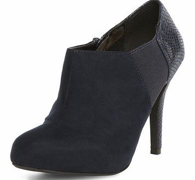Dorothy Perkins Womens Navy heeled shoe boots- Navy DP22243323
