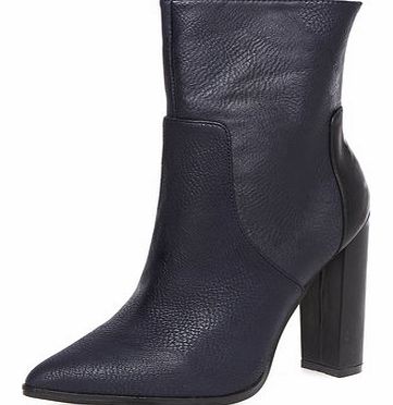Dorothy Perkins Womens Navy pointed ankle boots- Navy DP22263523