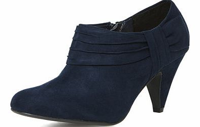 Dorothy Perkins Womens Navy ruched shoe boots- Navy DP22236723