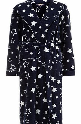 Dorothy Perkins Womens Navy Supersoft Star Print Dressing Gown-