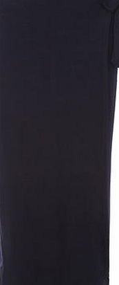 Dorothy Perkins Womens Navy wrap maxi skirt- Blue DP14594513