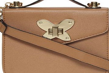 Dorothy Perkins Womens Nude butterfly boxy crossbody- White
