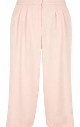 Womens Nude Crepe Culottes- Nude DP66793383