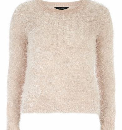 Dorothy Perkins Womens Nude Fluffy Jumper- Nude DP55144501