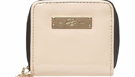 Dorothy Perkins Womens Nude mini zip around purse- White